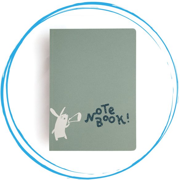 Nyuszis notebook (matcha-zöld) - vásárlásod segít!